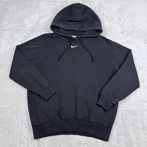 Nike Women's Size XS Phoenix Fleece OVERSIZED Hoodie Wide Boxy Black Y2K Relax